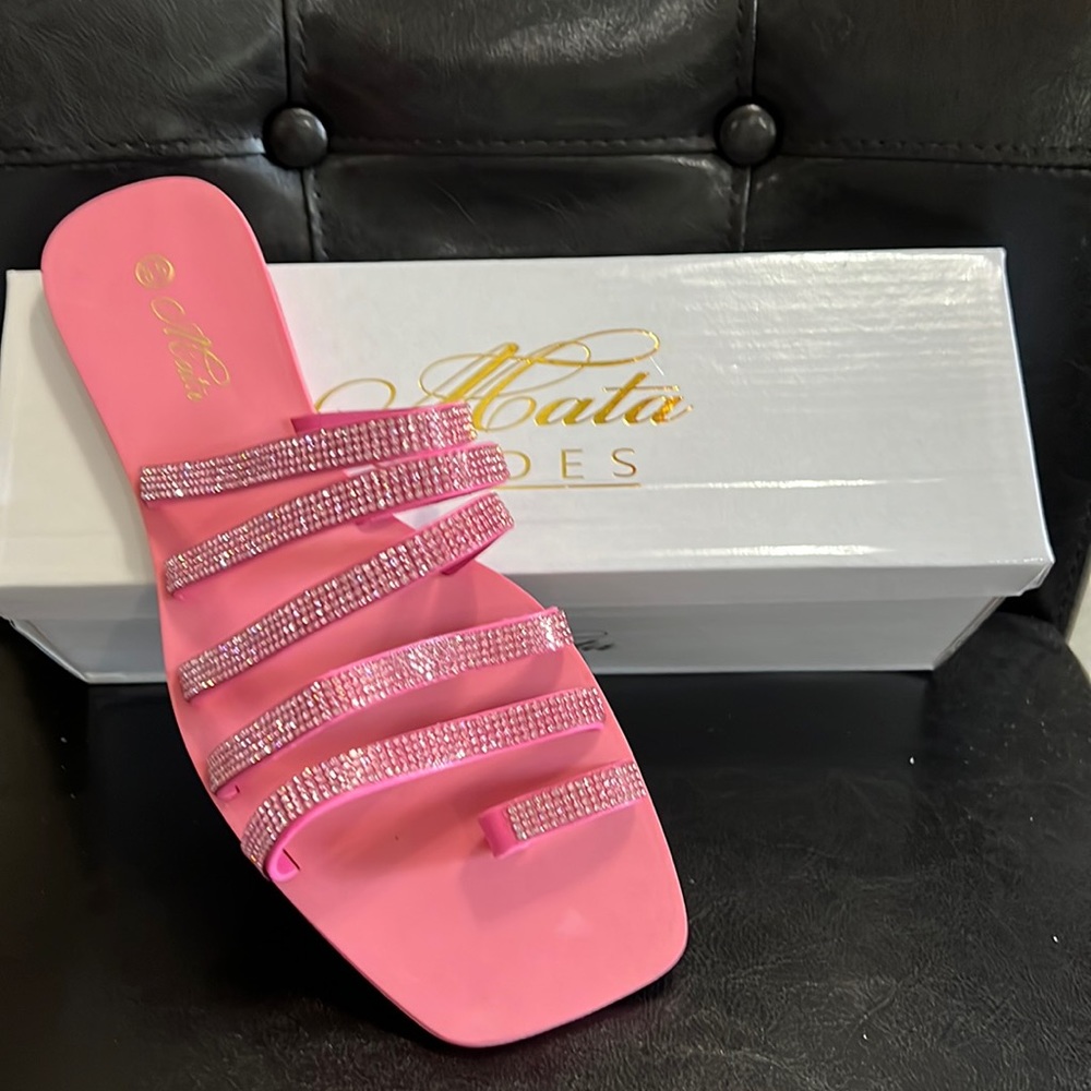 Mata Shoes - Shimmer Sandals - Pink - Size 8.5